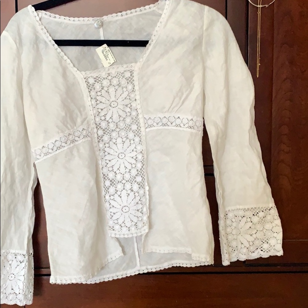 White lace blouse